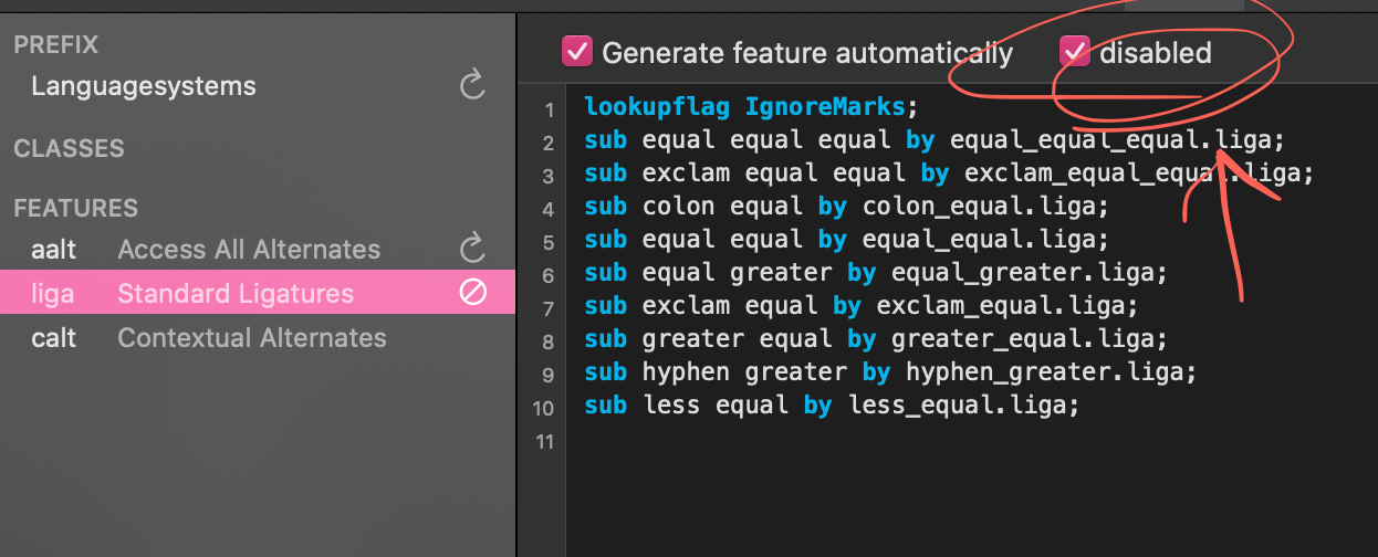 disable_ligatures